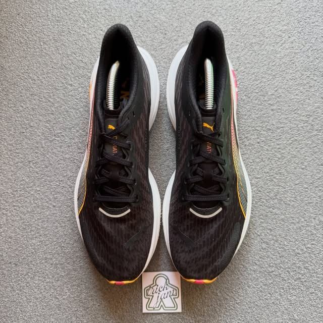 PUMA DEVIATE NITRO 2 BLACK SUN STREAM (Category: Sneakers) located in Cagayan de Oro. Submitted by huntbytrickjam.v2 (Listing ID 1452946999, Image 2). Description: P-MA DEVIATE NITRO 2 BLACK SUN STREAM US 10.5 / EURO 44 / CM 28.5 EXCELLENT Pair Only Sign of Usage M - 1999.