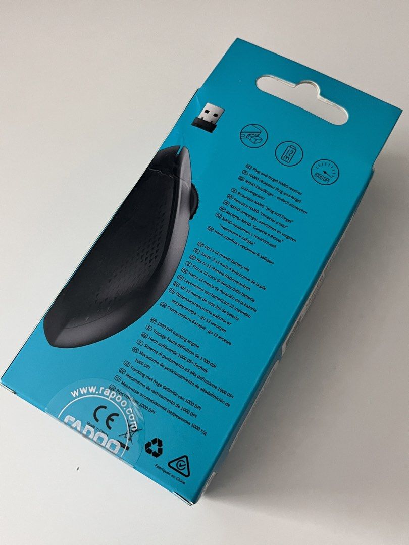 Rapoo M20 Wireless Mouse (Category: Mouse & Mousepads) located in Manila. Submitted by janamia (Listing ID 1452993772, Image 2). Description: - Rapoo M20 Wireless Optical Mouse - Color: Black - Plug and forget nano receiver - Up to 12 months battery life - 1000 DPI tracking engine - Ideal for everyday use.