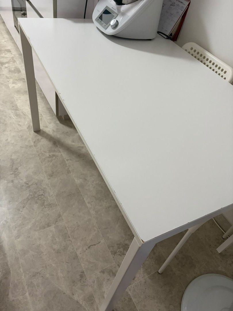 Rectangle dining table from IKEA (Category: Tables & Sets) located in Singapore. Submitted by puredragon_317362 (Listing ID 1452921839, Image 1). Description: we are moving out soon, preferably to collect on 19th August. Negotiable!.