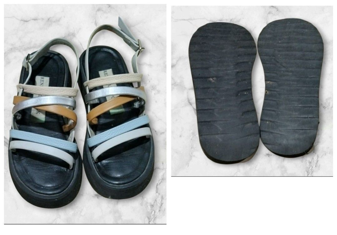 Renegade folk spectrum slides (Category: Flats & Sandals) located in Manila. Submitted by sel1nan3k0 (Listing ID 1452919303, Image 1). Description: renegade folk spectrum slides. comfortable soles. still in good condition. size: 5 p1000 gcash +sf dm to inquire.