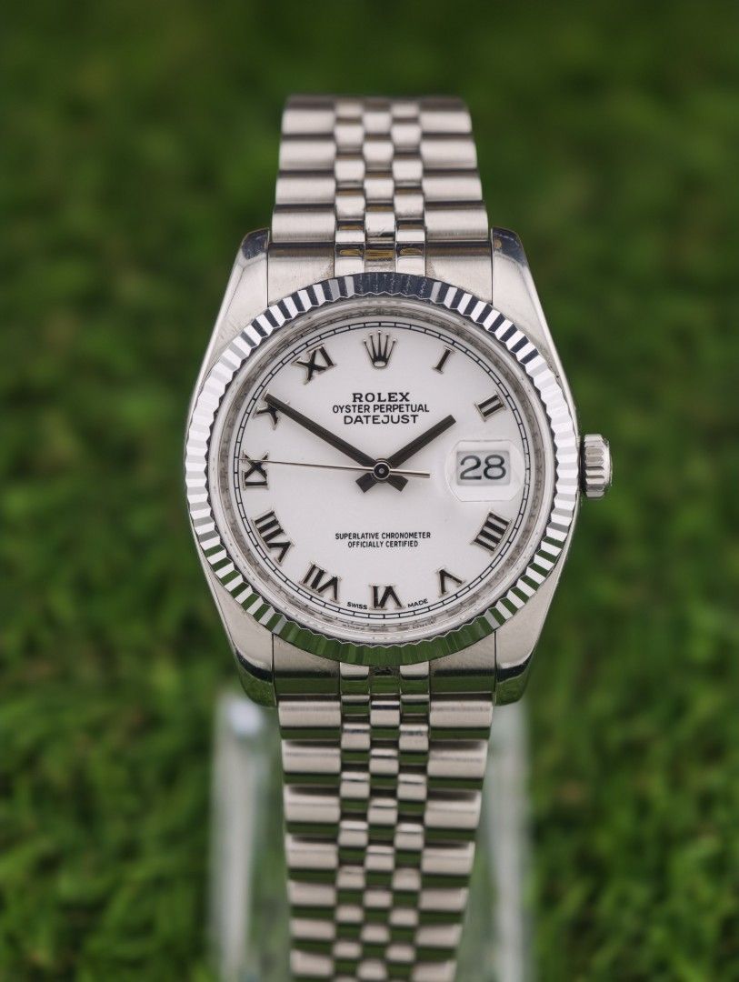 Rolex Datejust 36mm (Category: Luxury Watches) located in Muntinlupa City. Submitted by watch.hunter.ph (Listing ID 1453004081, Image 1). Description: rolex dj36mm 116200 with fluted bezel smooth original bezel included watch only.