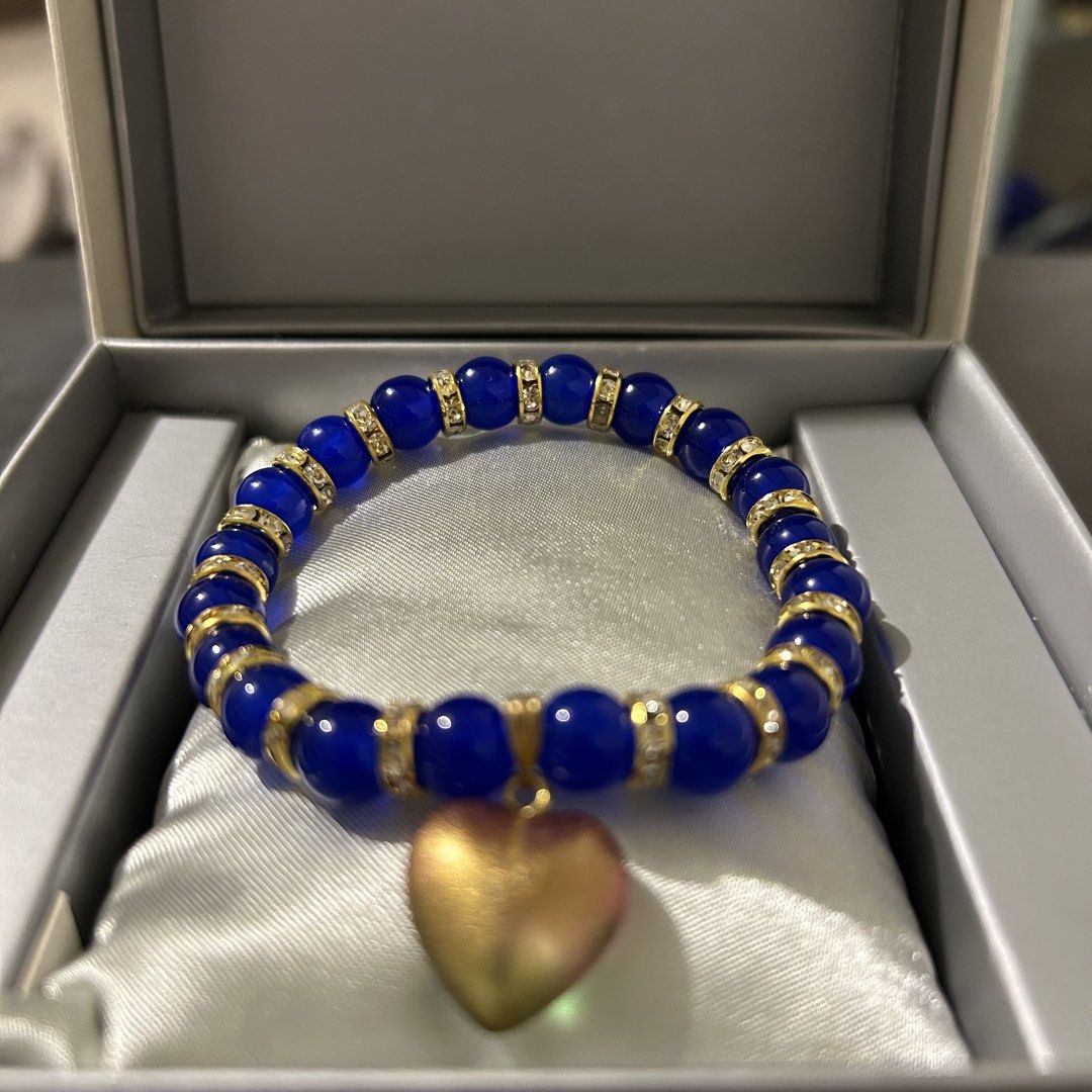 Sapphire Inspired Birthstone Bracelet (Category: Bracelets) located in Taguig. Submitted by bedazzledph (Listing ID 1452951928, Image 2). Description: Sapphire Inspired Birthstone Bracelet • September birthstone • Made with 8mm glass beads • 6.5” in diameter (ideal for medium-sized wrists) • For wisdom, good fortune, and mental clarity.