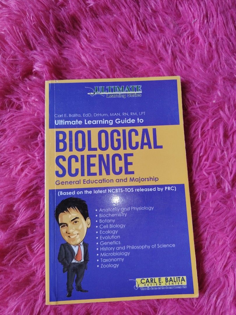 Selling 2 Biological Science review books. (Category: Textbooks) located in Zamboanga. Submitted by elzza_846 (Listing ID 1452981302, Image 2). Description: Biological Science Review Books – ₱250 📚 Ultimate Learning Guide to Biological Science – Carl E. Balita 📚 LET Comprehensive Reviewer – Biological Science Specialization ✔ Pre-loved condition ✔ Complete and readable pages ✔ Sold as a bundle ₱250 for both books.
