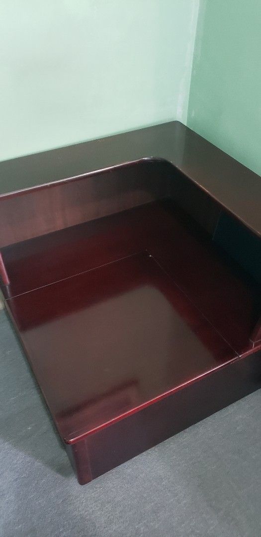 Side Table (Category: Tables & Sets) located in Mandaluyong City. Submitted by mysticstar.60afcc (Listing ID 1452939393, Image 2). Description: Side table with storage compartment. Can be used as bookshelf as well. Length - 75 cm Width - 75 cm Height - 60 cm.