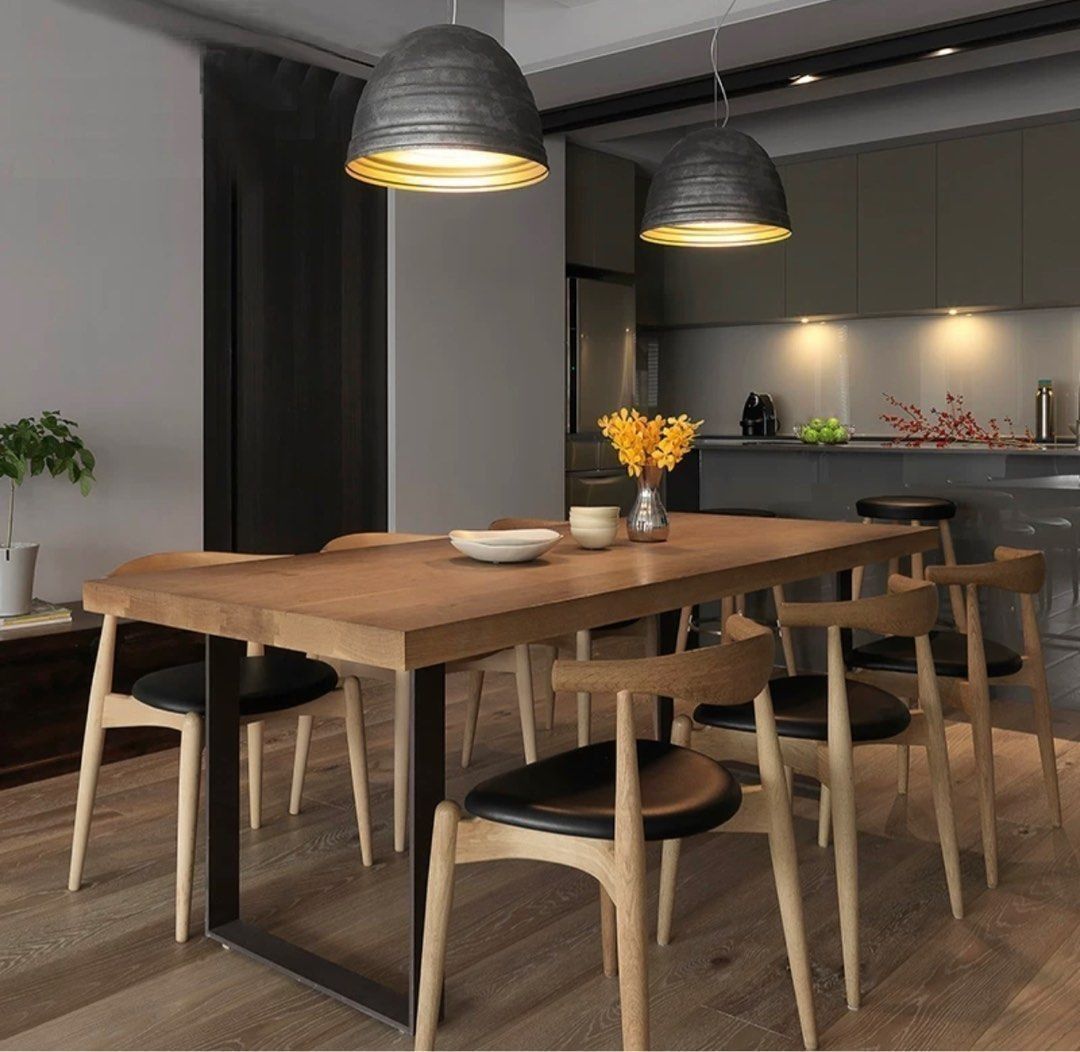 Solid Wood Dining Table (Category: Tables & Sets) located in Singapore. Submitted by rosellajom79719 (Listing ID 1452937720, Image 1). Description: Solid Wood Dining Table Dimensions (cm): Table top thickness: 5 cm L120 x W60 x H75 – S$338 L140 x W70 x H75 – S$378 L160 x W70 x H75 – S$438 L180 x W80 x H75 – S$508 L200 x W80 x H75 – S$568 L220 x W80 x H75 – S$668 Matching chair – S$138 per chair Description: This Solid Wood Dining Table is an endu