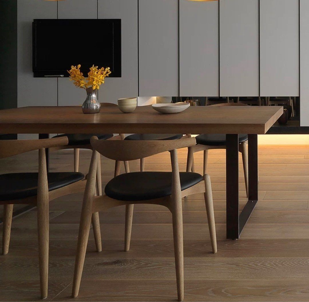 Solid Wood Dining Table (Category: Tables & Sets) located in Singapore. Submitted by rosellajom79719 (Listing ID 1452937720, Image 2). Description: Solid Wood Dining Table Dimensions (cm): Table top thickness: 5 cm L120 x W60 x H75 – S$338 L140 x W70 x H75 – S$378 L160 x W70 x H75 – S$438 L180 x W80 x H75 – S$508 L200 x W80 x H75 – S$568 L220 x W80 x H75 – S$668 Matching chair – S$138 per chair Description: This Solid Wood Dining Table is an endu