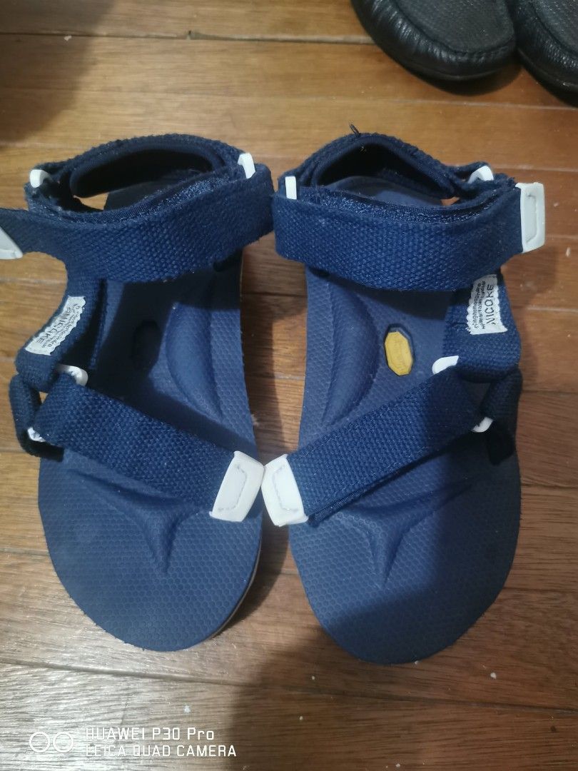 Suicoke Vibram Sole Sandals Navy Blue (Category: Flats & Sandals) located in Makati City. Submitted by relianzmae57131 (Listing ID 1452905861, Image 2). Description: - Navy blue sandals - Adjustable straps for a secure fit - Vibram sole for excellent grip - Comfortable footbed for all-day wear - Easy to put on and take off - Ideal for walking, casual wear, and adventures.