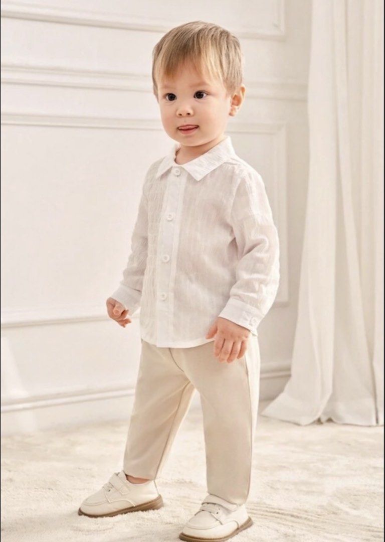 Terno for kids (Category: Babies & Kids Fashion) located in Caloocan City. Submitted by allaboutthings (Listing ID 1453018056, Image 3). Description: 💢With POLO,PANTS AND BLAZER💢 👉🏻Kasya hanggang 3 years old 🖍️Color: Apricot ⁉️ Once lang nagamit ⁉️Rfs: Decluttering 📍Location: North Caloocan/ Near Camarin Doctors Hospital 🫶ALL ITEMS ARE PERSONAL PRE-LOVED🫶 ‼️NO RETURN‼️ ‼️NO EXCHANGE‼️.