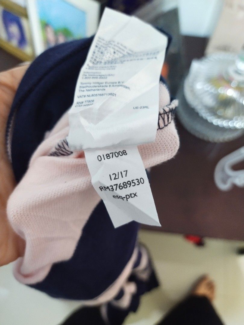 TOMMY HILFIGER STRIPES POLOSHIRT (Category: Others Tops) located in Tagaytay City. Submitted by dcthrifts (Listing ID 1452919884, Image 3). Description: DIMES 20X27.