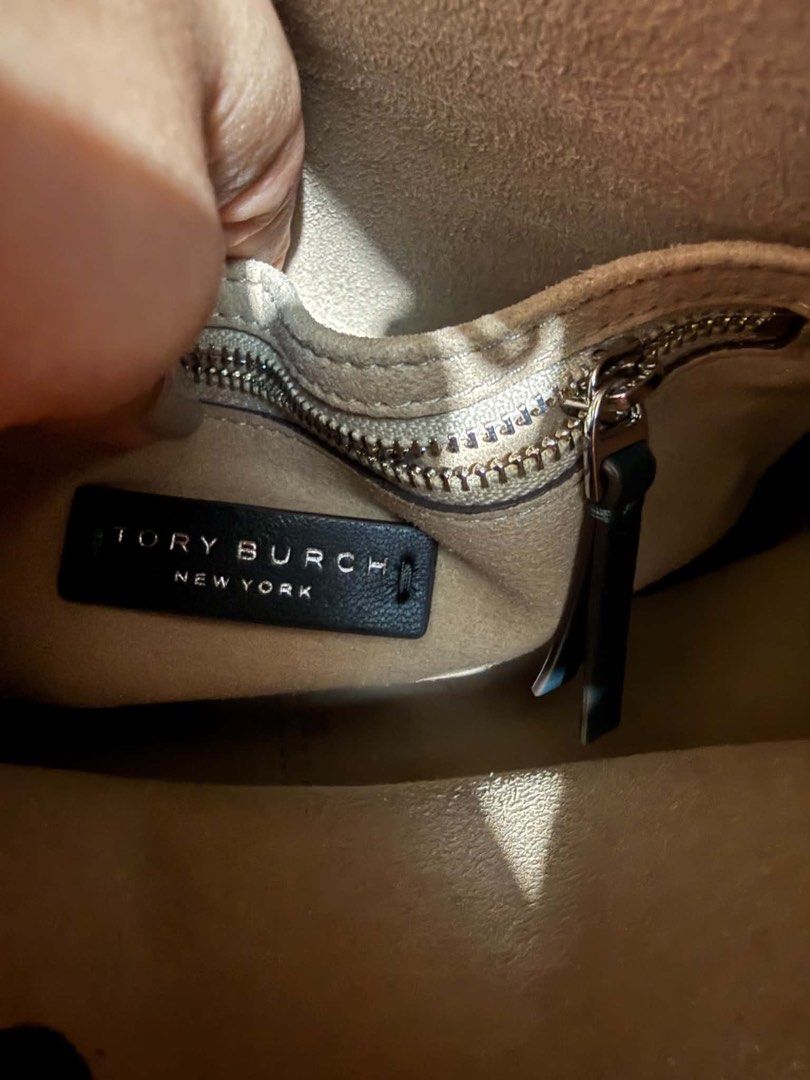 Tory Burch Suede Shoulder Bag (Category: Cross-body Bags) located in Cabanatuan. Submitted by hellorhea (Listing ID 1452940950, Image 2). Description: Bought in the US. Good as new. Never been use. With paper bag. No dustbag .
