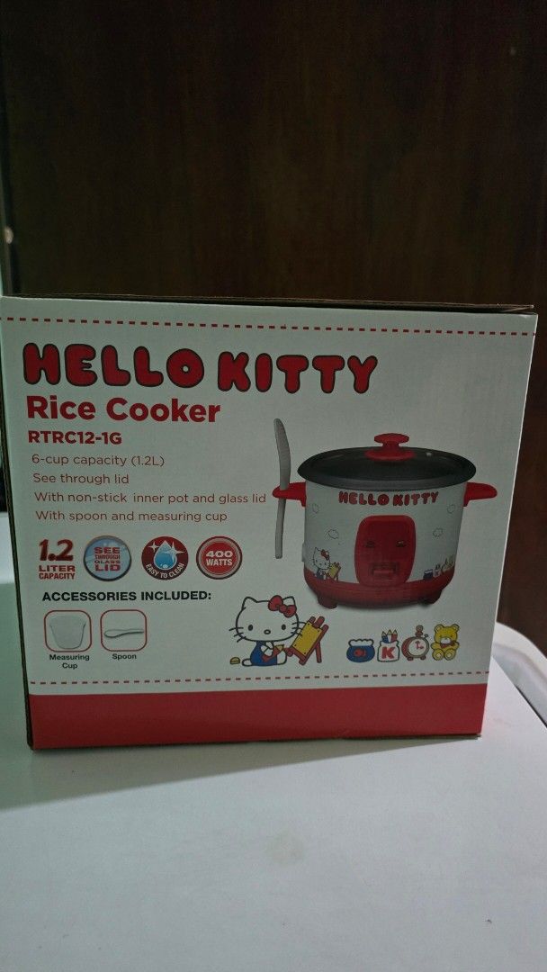 Tough mama Hello Kitty Rice Cooker 1.2L (Category: Cookers) located in Mandaluyong City. Submitted by ynahh (Listing ID 1452946416, Image 1). Description: toughmama hello kitty 1.2L selling low hindi po nagamit. brand new. orig price is 1499.