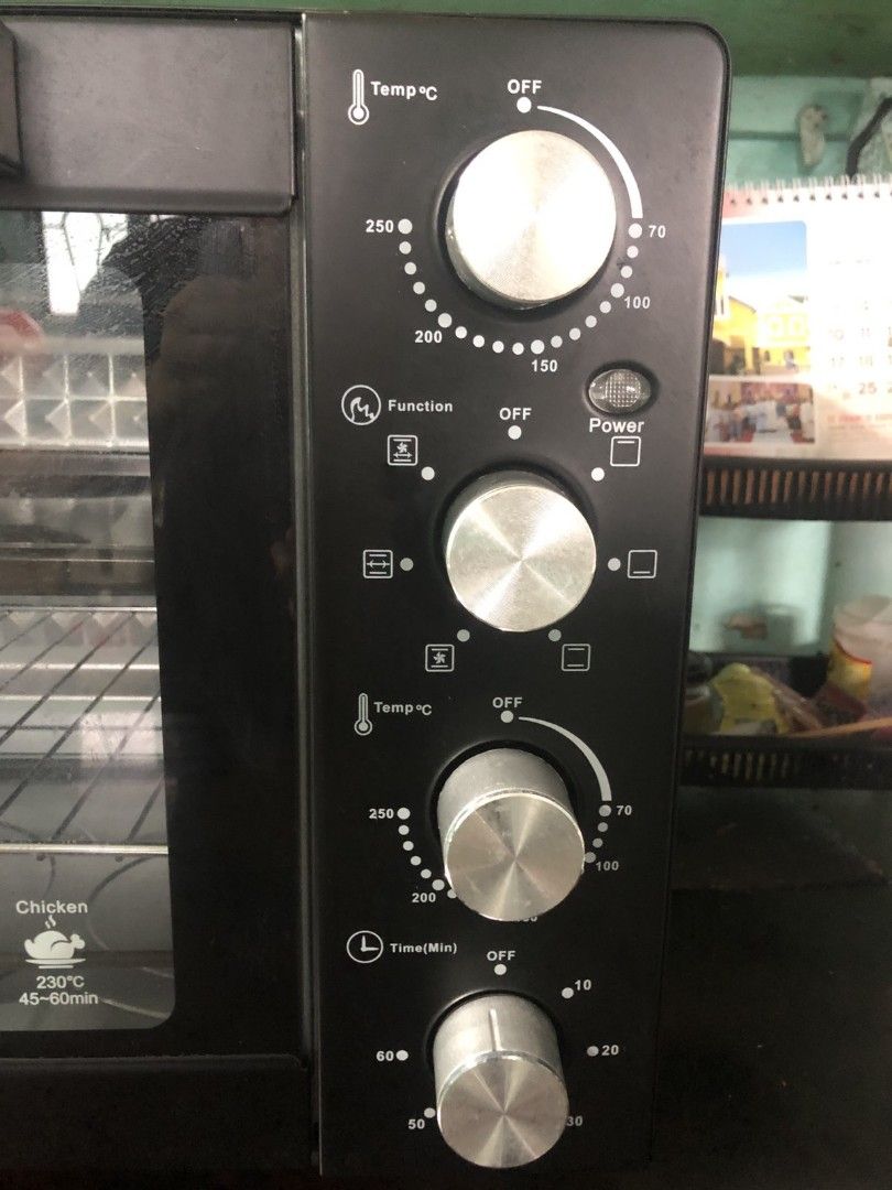Tough Mama Oven Toaster (Category: Ovens & Toasters) located in Manila. Submitted by joe0777 (Listing ID 1452916053, Image 3). Description: - Tough Mama Oven Toaster - Versatile cooking functions: barbecue, bread, hamburger, fish, hotdog, cake, pizza, chicken - Easy-to-use temperature and timer controls - Includes baking tray and wire rack - Ideal for small kitchen spaces.