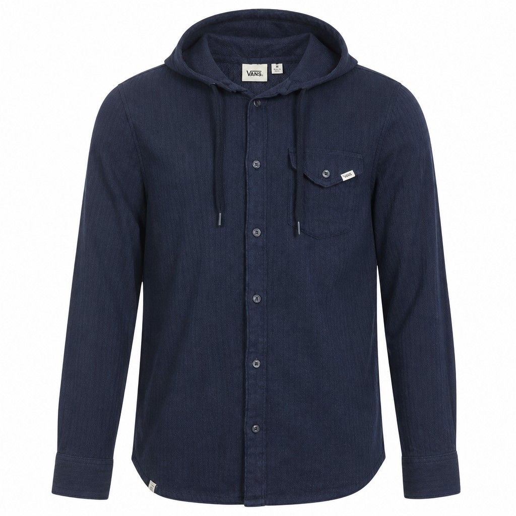 Vans Woven Herringbone Long sleeve Button up Shirt (Category: Hoodies) located in Antipolo. Submitted by klashnikov (Listing ID 1452890503, Image 1). Description: Vans Hooded Woven Herringbone Long sleeve Button up shirt,off the wall collection Size:medium fits up to XL Dimes:21.5x28" Tags:complete Condition:very good ColorRate:9/10 Honest issue:signs of usage/small stain aa hoodie Payment option:Bank transfer,gcash,cash ₱500 only Pwede videocall