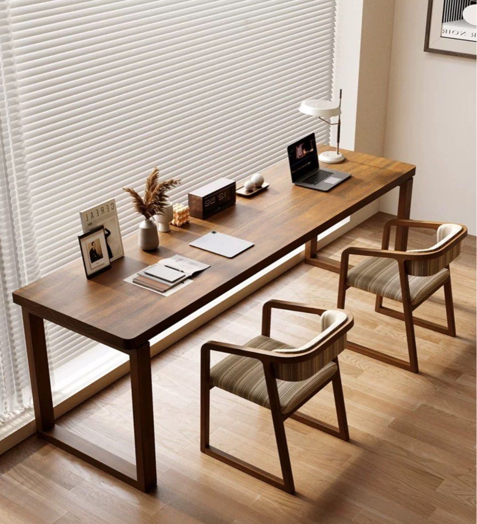 VIVA Solid Wood Study Table (Category: Tables & Sets) located in Singapore. Submitted by rosellajom79719 (Listing ID 1452903984, Image 2). Description: VIVA Solid Wood Study Table S$379 ## Product Description MODEL : VIVA Solid Wood Study Table ## Dimensions (cm) & Pricing 120L x 50W x 75H – S$379 120L x 60W x 75H – S$399 140L x 50W x 75H – S$409 140L x 60W x 75H – S$439 160L x 50W x 75H – S$469 160L x 60W x 75H – S$479 180L x 50W x 75H – S$499 1