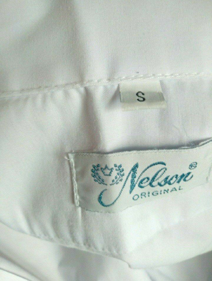 White Polo Uniform Set ( Nelson Size S ) (Category: Sets & Coordinates) located in Quezon City. Submitted by marieleone (Listing ID 1194285648, Image 3). Description: Best for High School Nelson Original Size S ( Adult Size ) Shoulder Width: 18 1/2 inches Chest: 20” laid flat Arm hole: 21 Arm length: 9 Body Length:27 1/2 *5 pcs take all only. No individual purchase. *May show signs of usage or flaws *I used a large 18-inch hanger in the photo. *W