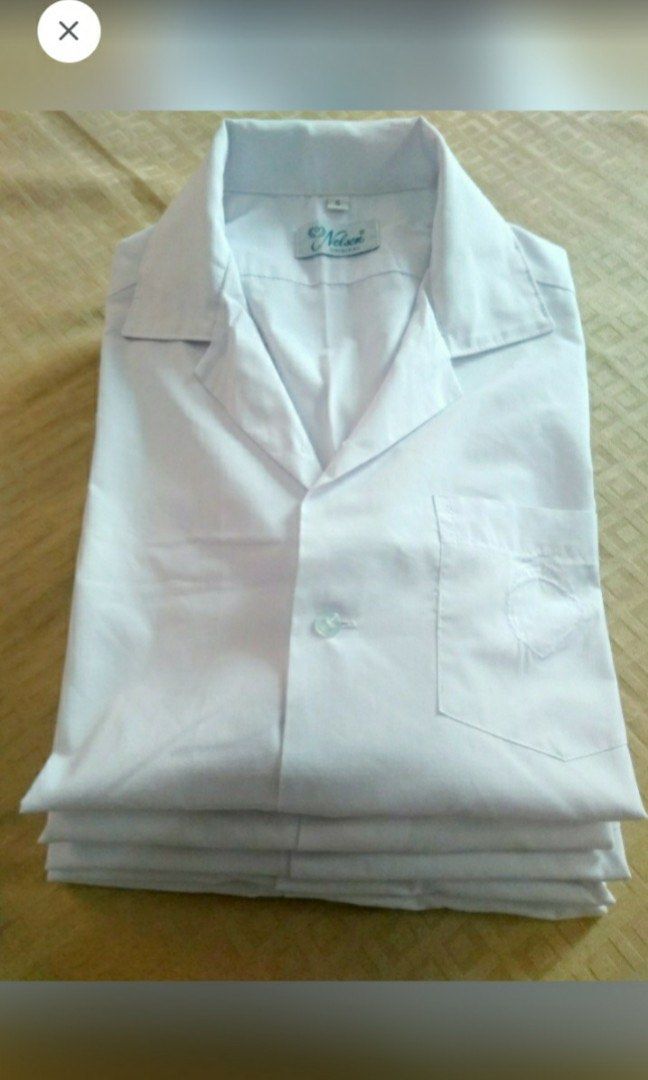 White Polo Uniform Set ( Nelson Size S ) (Category: Sets & Coordinates) located in Quezon City. Submitted by marieleone (Listing ID 1194285648, Image 1). Description: Best for High School Nelson Original Size S ( Adult Size ) Shoulder Width: 18 1/2 inches Chest: 20” laid flat Arm hole: 21 Arm length: 9 Body Length:27 1/2 *5 pcs take all only. No individual purchase. *May show signs of usage or flaws *I used a large 18-inch hanger in the photo. *W