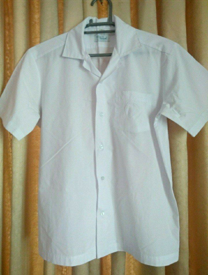 White Polo Uniform Set ( Nelson Size S ) (Category: Sets & Coordinates) located in Quezon City. Submitted by marieleone (Listing ID 1194285648, Image 2). Description: Best for High School Nelson Original Size S ( Adult Size ) Shoulder Width: 18 1/2 inches Chest: 20” laid flat Arm hole: 21 Arm length: 9 Body Length:27 1/2 *5 pcs take all only. No individual purchase. *May show signs of usage or flaws *I used a large 18-inch hanger in the photo. *W