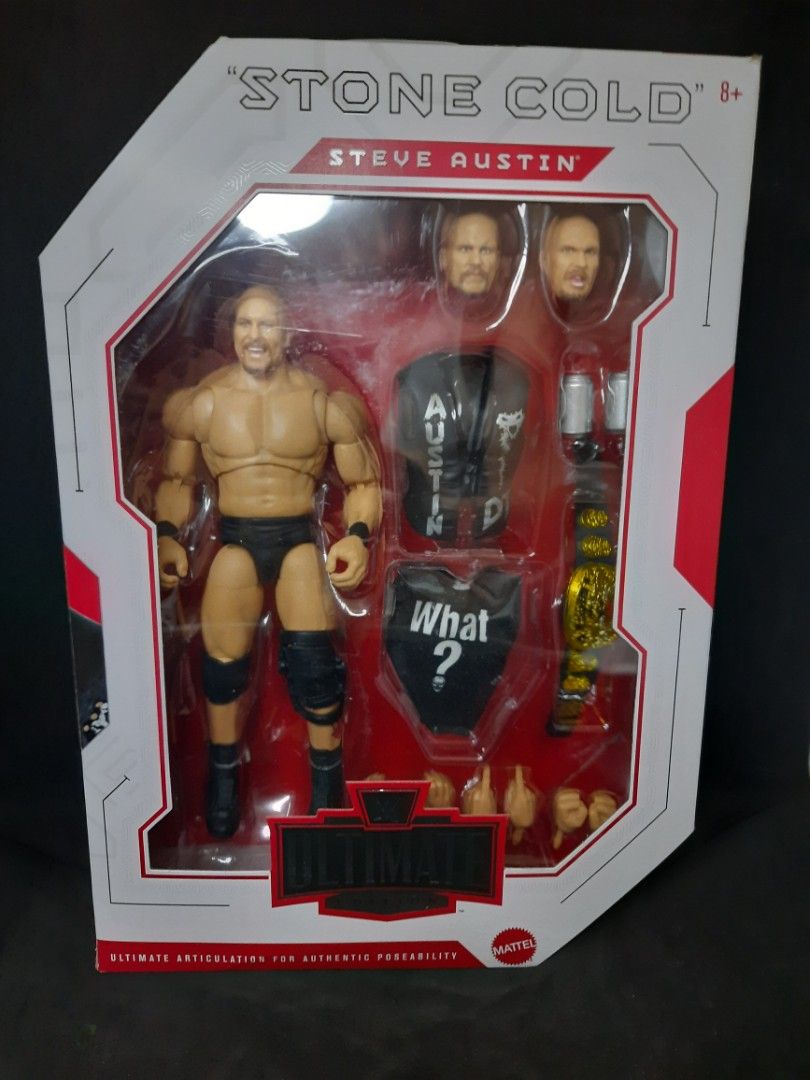 WWE Ultimate Edition 32 Stone Cold Steve Austin (Category: Figurines & Statues) located in San Juan City. Submitted by ged06 (Listing ID 1452897039, Image 1). Description: Title: WWE Action Figures – Mattel | Brand New, Unopened | PRICE FIXED Description: Brand new and unopened WWE Action Figures for sale! All figures are complete with accessories. Please note that while the items are in brand new condition, there may be minor cosmetic imperfecti