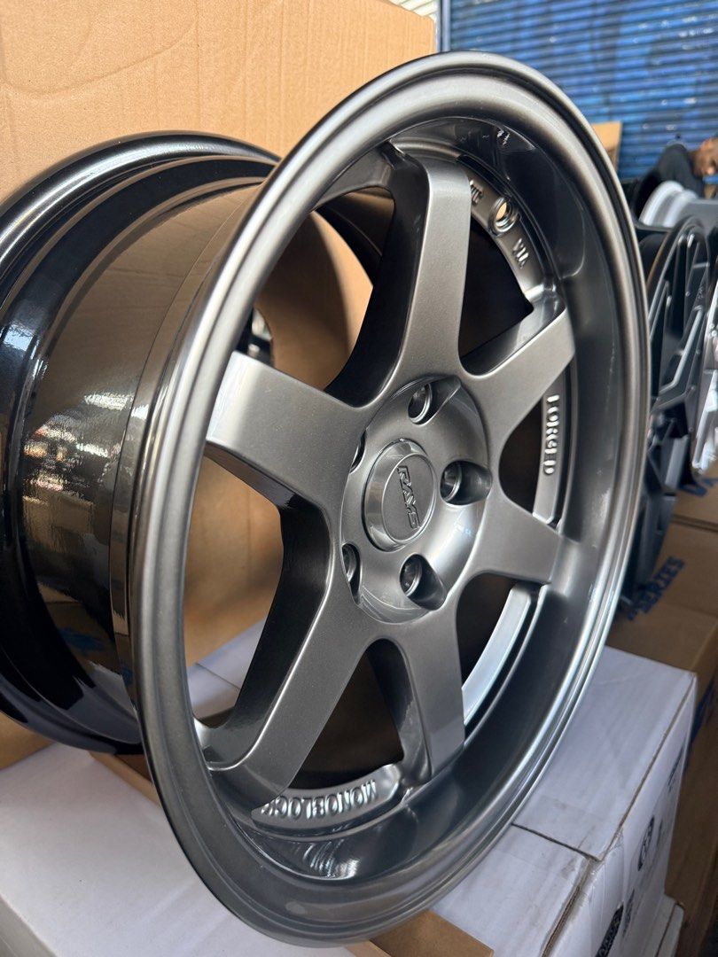 15” Te37 Design Hyperblack code Fm740 mags 5Holes pcd 114 Bnew (Category: Mags and Tires) located in Quezon City. Submitted by mindanaotyrehaus (Listing ID 1447657802, Image 2). Description: 4pcs 15” TE37 Design code FM740 Magwheels 5 Holes pcd 114 Brandnew Color : Hyperblack x7.5 width/ offset 25 fit sa Van Sold as 4pcs for 19,000 mags only *price may change without prior notice *txt or call us to check availability * fix price * Cash transactio