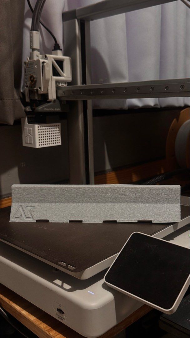 3D Printed Jersey Barrier for Fingerboard (Category: Hoodies) located in Manila. Submitted by ashantikeyt (Listing ID 1447596982, Image 2). Description: - Fingerboard Jersey Barrier - 3D Printed - Smooth Concrete-like Texture - 190 grams INCLUSIONS: - sticker - foam (for stability).