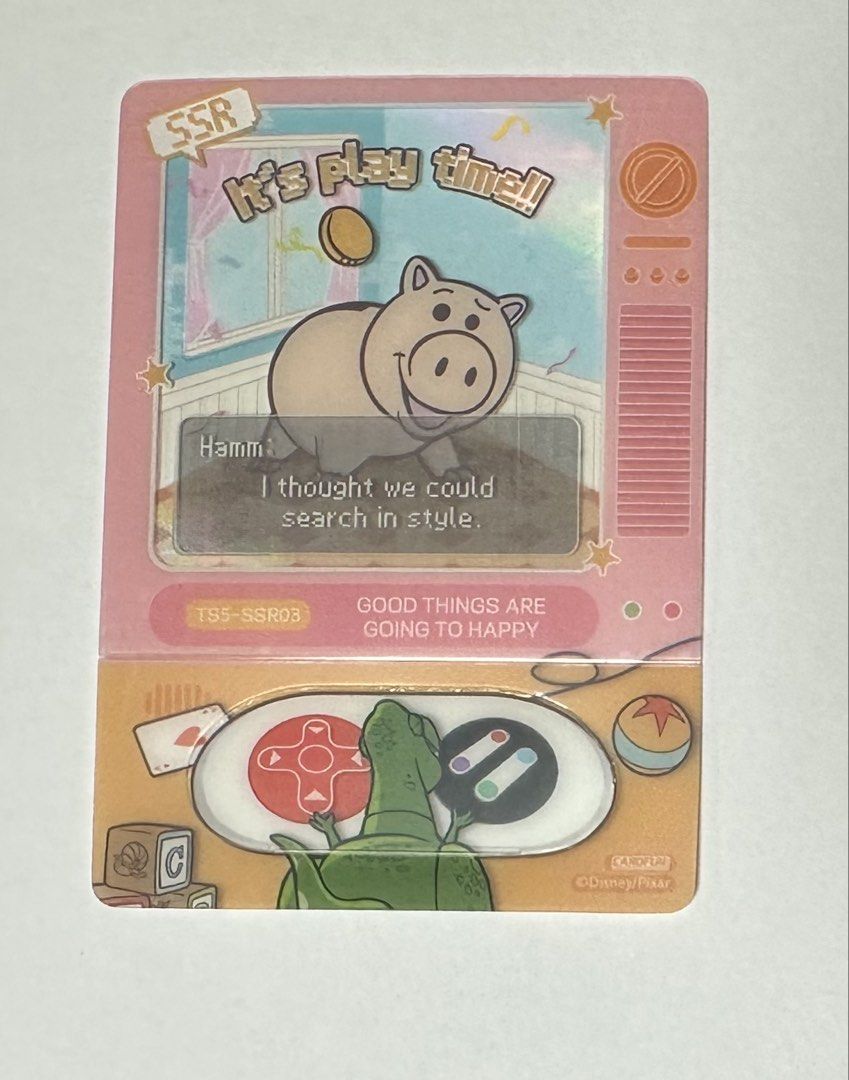 （分類：原色卡片）位於 Hong Kong。 由 ning_nn 提交（商品編號 1447615587，圖片 3）。簡介： 反斗奇兵嘅time收藏卡 TS Jessie $10 HR 三眼仔 $25 SSR火腿豬仔$30。