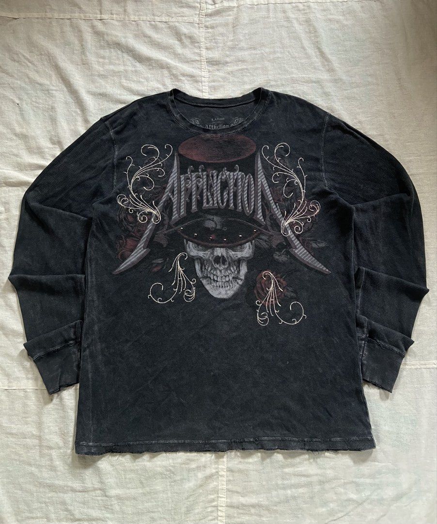 AFFLICTION SKULL AND CROSS (Category: Hoodies) located in Antipolo. Submitted by casmiro (Listing ID 1447617163, Image 1). Description: -AUTHENTIC -ISSUE IN THE PICTURE .