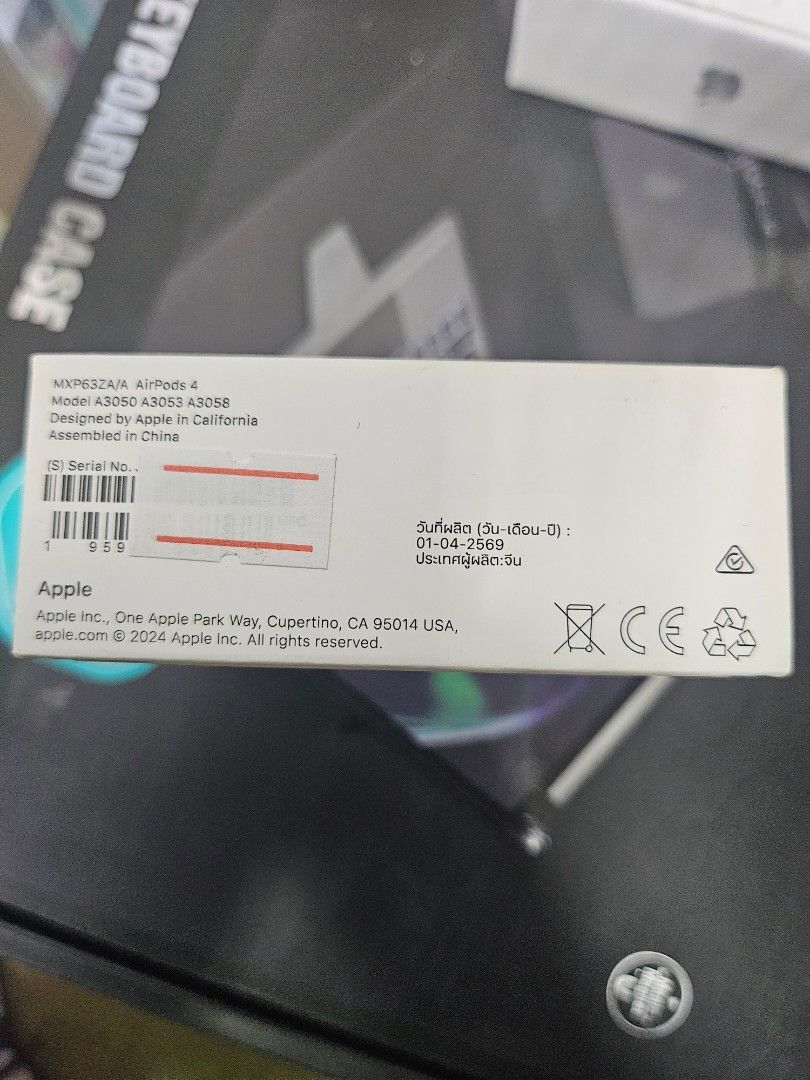 Airpods 4th gen Original not ANC (Category: Other Mobile & Gadget Accessories) located in Pasay City. Submitted by son_castor (Listing ID 1447537661, Image 3). Description: airpods 4thgen not anc brand new and sealed unit.