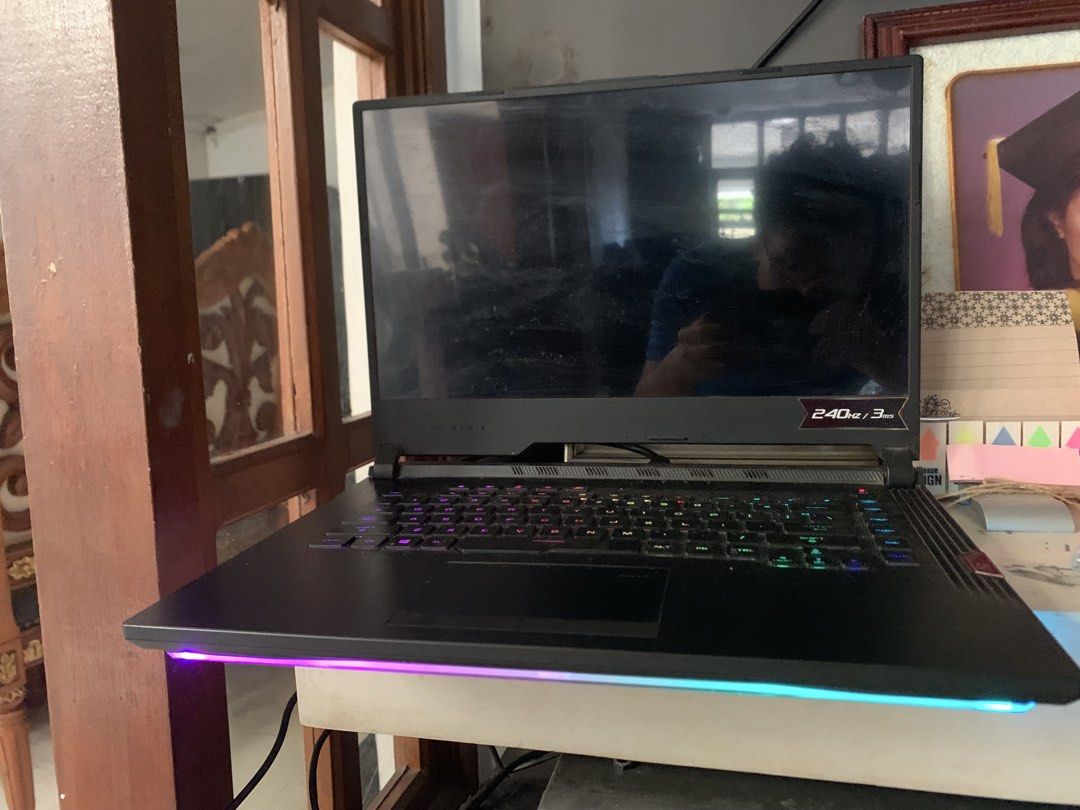 ASUS ROG Gaming Laptop (Broken Screen) (Category: Laptops & Notebooks) located in Makati City. Submitted by ralphjp (Listing ID 1447477511, Image 2). Description: - ASUS ROG Gaming Laptop Broken Screen -G531GV Model -RTX 2060 16GB Ram 500gb ssd samsung 1TB HDD - Vibrant RGB keyboard with customizable lighting effects - Excellent performance for gaming and demanding tasks - Borken Screen Used with external monitor Minor dust from normal use, still