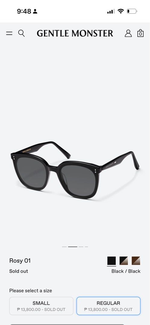 AUTHENTIC Gentle Monster Rosy 01 Black Sunglasses (Category: Sunglasses & Eyewear) located in Lapu Lapu. Submitted by pangayamph (Listing ID 1447482400, Image 1). Description: AUTHENTIC Gentle Monster Rosy 01 sunglasses. regular size. Brand New, never worn. Comes with the original box, case, cloth, plastic and shopping bag. rfs: my husband and I received the matching Rosy shades as a gift from our Korean friend that we were hosting. It’s not his 
