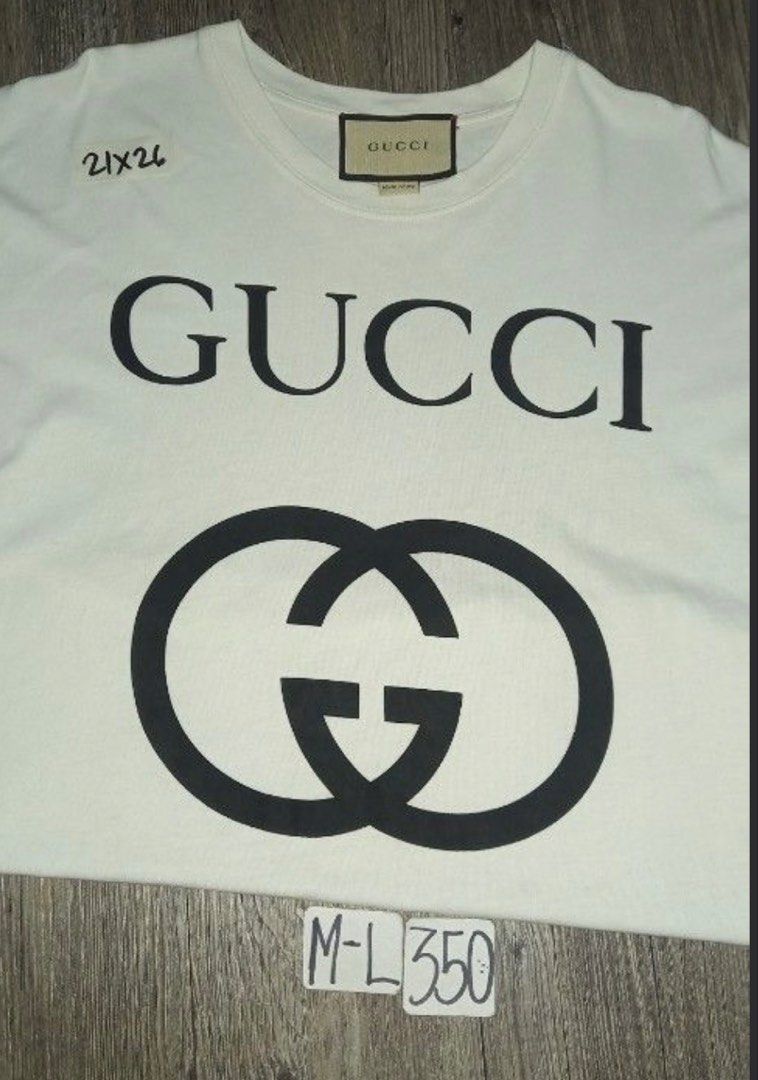 Authentic gucci tshirt (Category: Luxury Apparel) located in Cavite. Submitted by ohmie23 (Listing ID 1447562800, Image 3). Description: Authentic gucci tshirt size xs fir to large Dimention 21 x 26 inch.