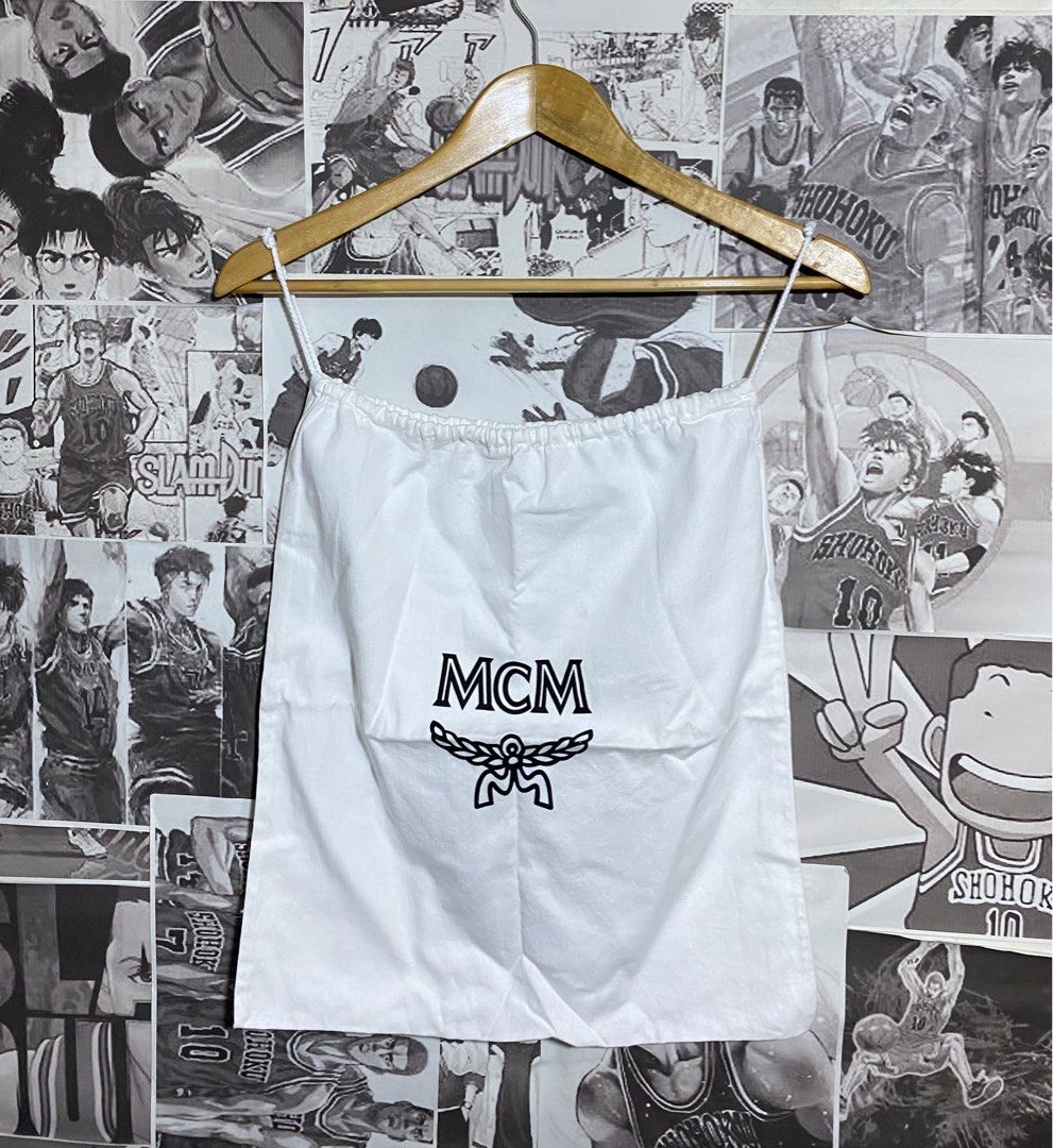 AUTHENTIC MCM DUST BAG (Category: Luxury Bags & Wallets) located in Polomolok. Submitted by SafeThrift (Listing ID 1447498211, Image 1). Description: AUTHENTIC MCM DUST BAG EXCELLENT NO ISSUES COMPLETE TAGS 9.5|10 COLOR RATE 16x17.5”.