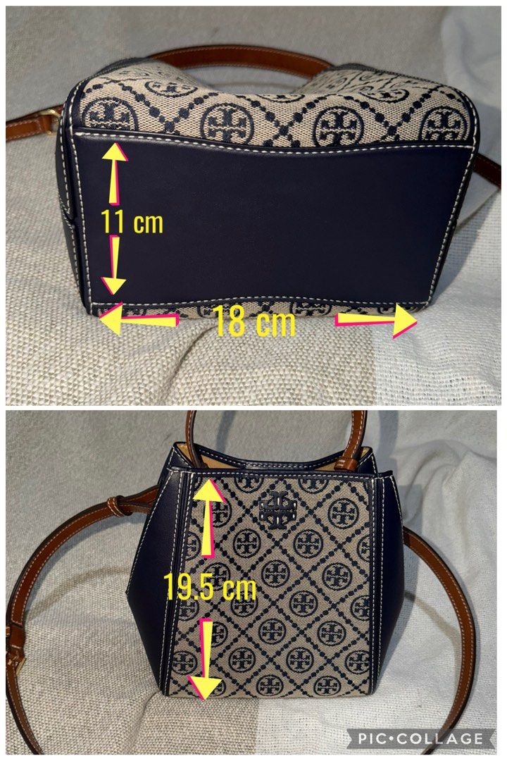 preloved Authentic Tory Burch McGraw Bag (Category: Luxury Bags & Wallets) located in Las Pinas. Submitted by ten_twentwix (Listing ID 1447537738, Image 3). Description: Authentic TORY BURCH McGraw bucket bag (monogram) Inclusions: generic dust bag, TB paper bag **This is a pre-loved item so there are normal signs of use but items are in good condition. Please manage your expectations. Prices indicated are based on several factors primarily the c
