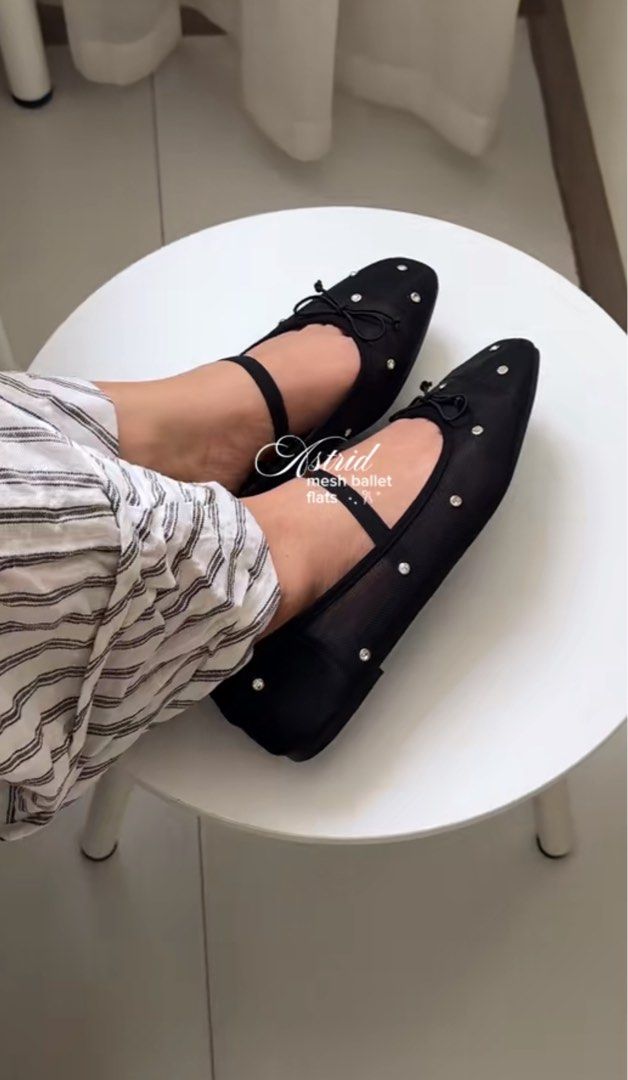 AZTRID Mesh Ballet Flats (Category: Flats & Sandals) located in Valenzuela. Submitted by solene_ (Listing ID 1447661776, Image 3). Description: Too big on me. Best fit for size 40 or size 10. Used once..