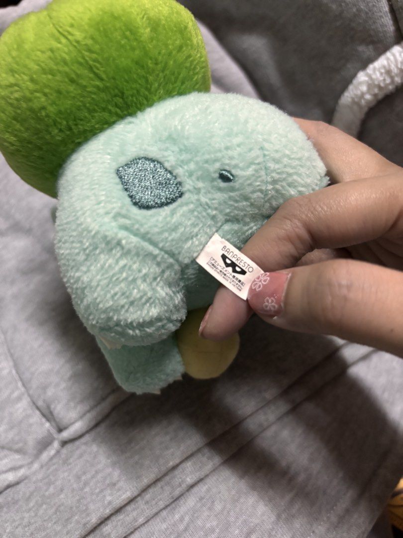 Banpresto Pokemon Bulbasaur Plush Toy (Category: Plushies & Soft Toys) located in Pasay City. Submitted by tindeclutterstuff (Listing ID 1447672401, Image 2). Description: - Adorable Bulbasaur plush toy - Authentic Banpresto tag attached - Features a vibrant green bulb on its back - Comes with a cute yellow bell around its neck - Ideal collectible for any Pokemon enthusiast - Compact size, perfect for display #pokemon #tcg #bulbasaur.