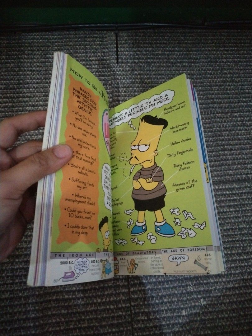Bart Simpson's Guide to Life by Matt Groening (Category: Children's Books) located in Bacoor. Submitted by kycliff (Listing ID 1447566544, Image 3). Description: - Bart Simpson's Fun Guide to Life paperback book - Packed with humor and advice - A handbook for the perplexed by Matt Groening - Perfect for any Simpsons fan - A classic piece of pop culture.