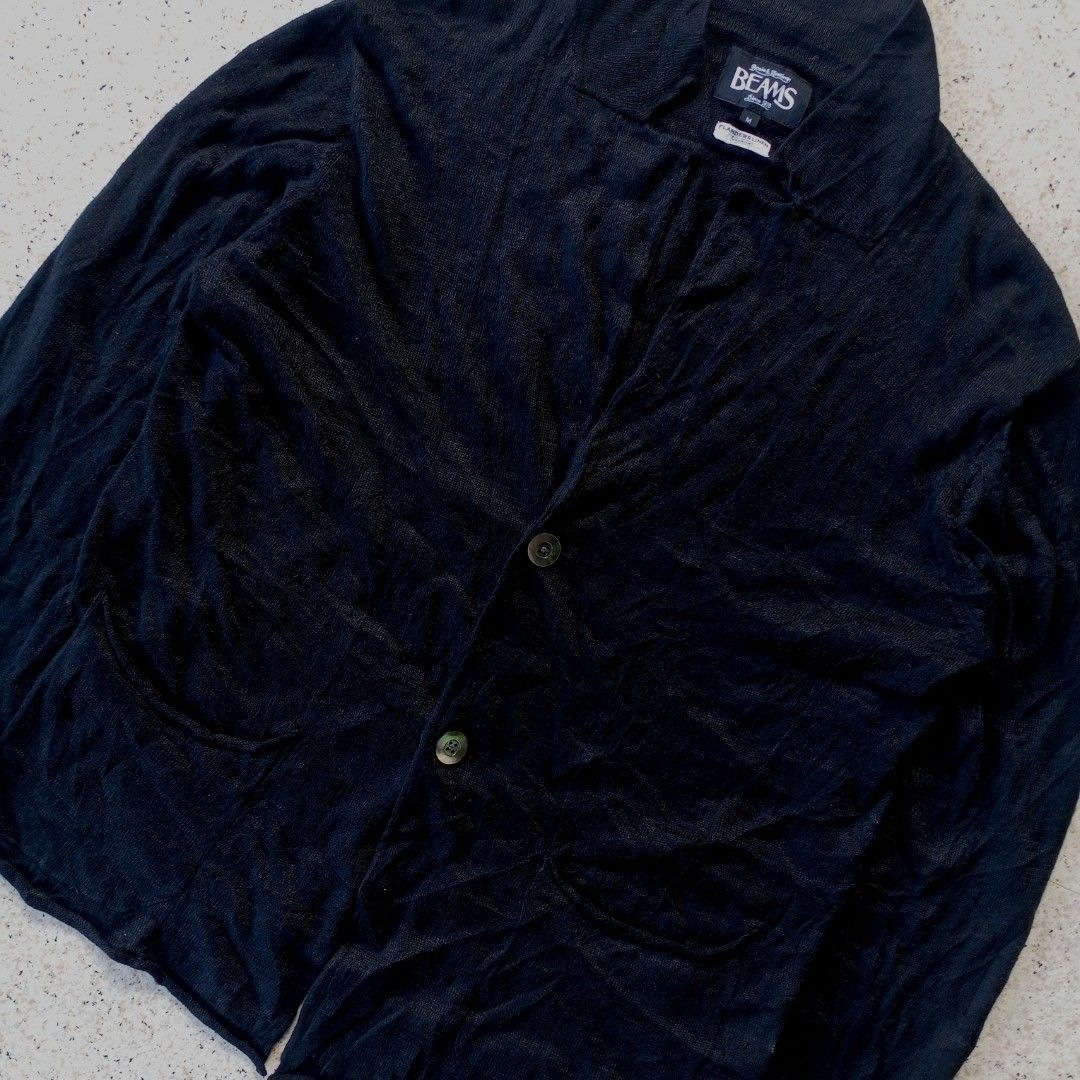 Beams Flanders Linen Cardigan (Category: Coats, Jackets and Outerwear) located in Maramag. Submitted by kenthrift_ (Listing ID 1447557738, Image 2). Description: Beams Flanders Linen Cardigan •Excellent condition •Size On Tag: Medium •Measurements: Width 22 & Length 26 •Issue: None.