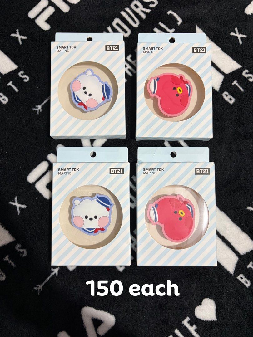 BT21 Smart Tok Marine Phone Grip (Category: Cases & Sleeves) located in Quezon City. Submitted by thvkimcarts (Listing ID 1447603864, Image 1). Description: bt21 tata & rj cellphone griptok • price on pic + pf + lsf • onhand - sealed • payo only • mod : sdd , jnt and lbc • reply mine or dm me 📍Quezon City / Rizal ❌ rush shipping.