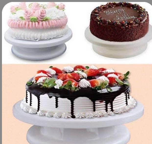 Cake turntable / Cake stand 28cm (Category: Bakeware) located in Manila. Submitted by yzcartph (Listing ID 1447543298, Image 1). Description: .
