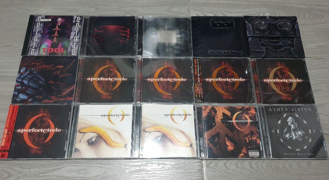 CD TOOL / A PERFECT CIRCLE / ASHES DIVIDE apc alternative metal progressive rock (Category: CDs & DVDs) located in Makati City. Submitted by KaTiToYs (Listing ID 1447670275, Image 1). Description: Tool / A Perfect Circle / Ashes Divide all M - NM Tool: Opiate - US🇺🇸press Undertow - US🇺🇸press Ænima - US🇺🇸press Lateralus - US🇺🇸press 10,000 Days - US🇺🇸press Schism DVD - US🇺🇸press A Perfect Circle: Mer De Noms: 1st press - US🇺🇸 / EU🇪🇺