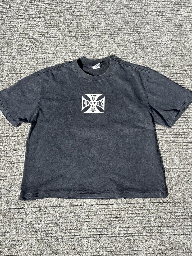 Choppers shirt (Category: Tshirts & Polo Shirts ) located in Bacoor. Submitted by bootsknocker (Listing ID 1447562515, Image 2). Description: WEST COAST CHOPPERS 24.5 Length 23 Width Vintage PERFECT WASHED ₱3500🚫 ₱2600.