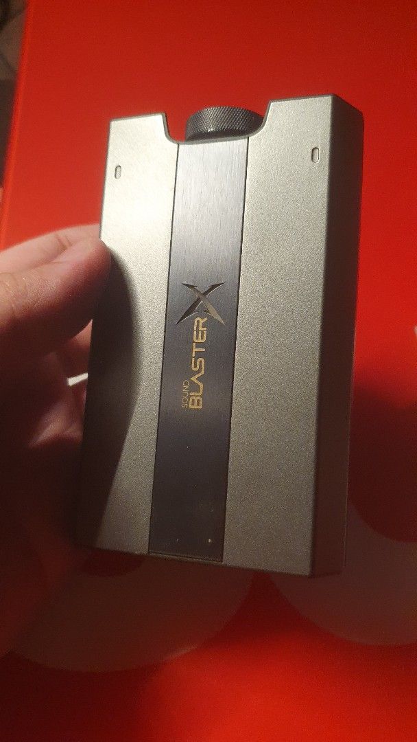 Creative Labs Sound BlasterX G6 Gaming DAC Headphone Amp (Category: Soundbars, Speakers & Amplifiers) located in Manila. Submitted by legendaryl420 (Listing ID 1447676567, Image 2). Description: - Creative Labs Sound BlasterX G6 - HD Gaming DAC and External USB Sound Card - High-resolution audio for immersive gaming - Connect your headphones and microphone - Compatible with PC and consoles - Features convenient volume knob and control buttons - T
