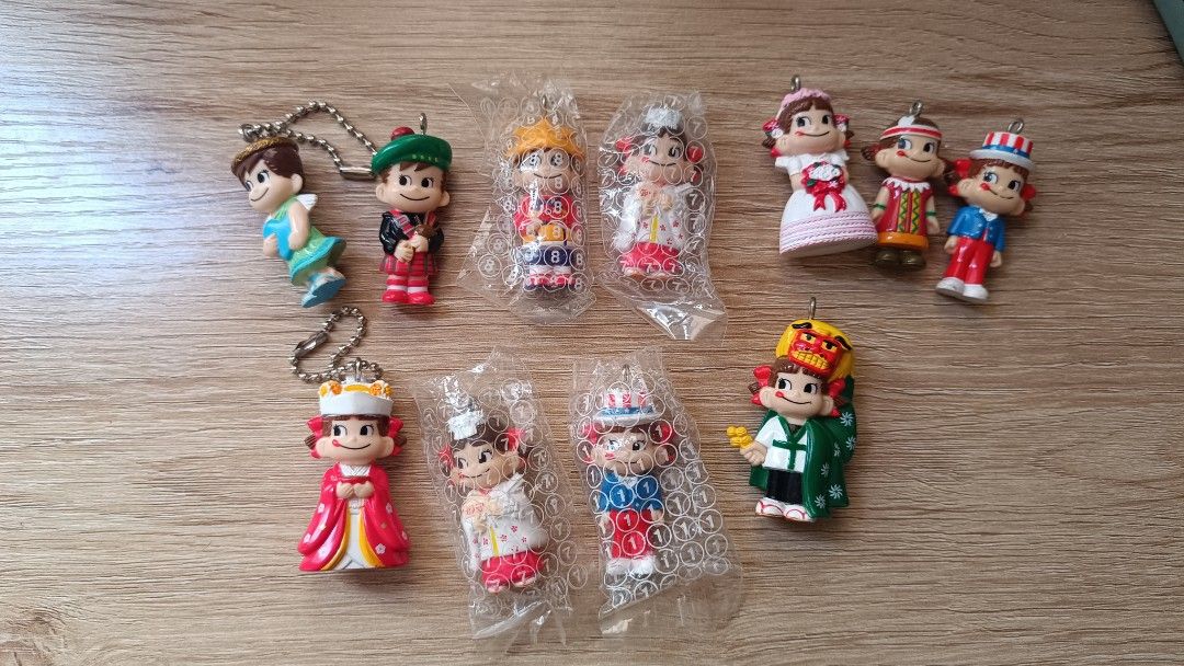 Peko&Poko chan keychain/Charms (Category: Character Goods) located in Taguig. Submitted by Gom.Ez (Listing ID 1447485132, Image 1). Description: Peko-Chan & PokoChan keychain/charms 99 each 110each(Sealed) .