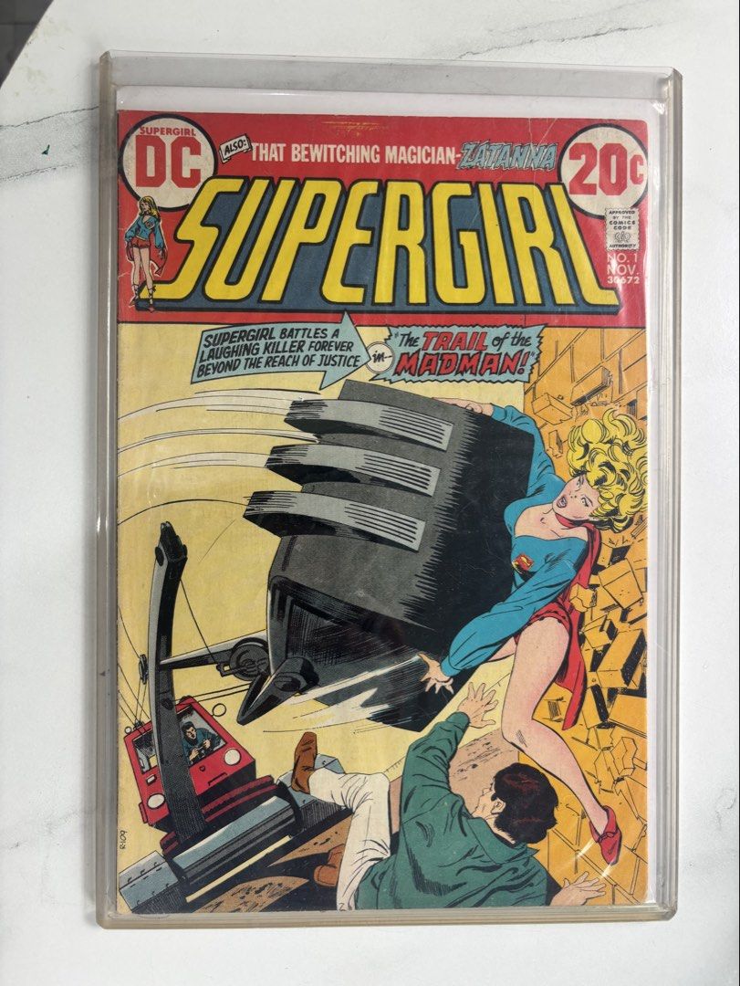 DC Comics Supergirl Vol 1 Issue 1 (1972) (Category: Comics & Manga) located in Marikina City. Submitted by krypton98 (Listing ID 1447570141, Image 1). Description: - DC Comics Supergirl Vol 1 Issue 1 (1972) Trail of the Madman, key issue - FN/VF, comes with a toploader - Terms: Payment First via MariBank. Shipping within Metro Manila and nearby areas via Grab/Lalamove only..