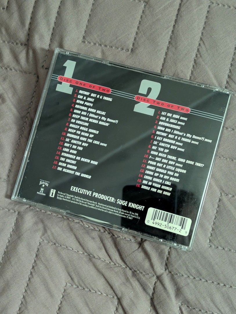 Death Row Greatest Hits 2CD (Category: CDs & DVDs) located in Manila. Submitted by dorkystuff (Listing ID 1447560830, Image 2). Description: Heavily Used Booklet is not in good condition, has water damage, creases and small tears) CD has scratches that may affect playability on some players (G+ to VG condition) -- in my cd player it doesnt skip This is an original 1996 US Pressing (not reisssue) Manage expectations Price is final J&T shipping Rap