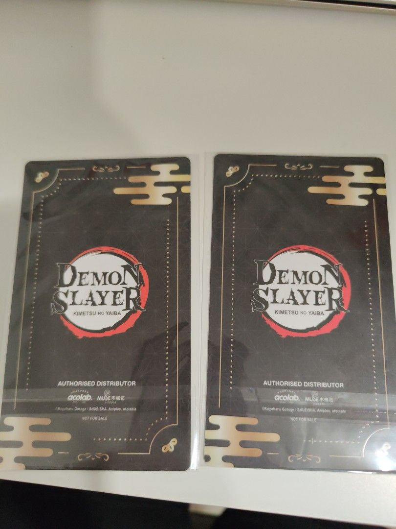 Demonslayer card (acolab) (Category: Toys & Games) located in Seri Kembangan. Submitted by hiddenfindss (Listing ID 1447574032, Image 2). Description: nezuko : RM15 tanjiro : RM15 postage +8 selfpickup serikembangan.