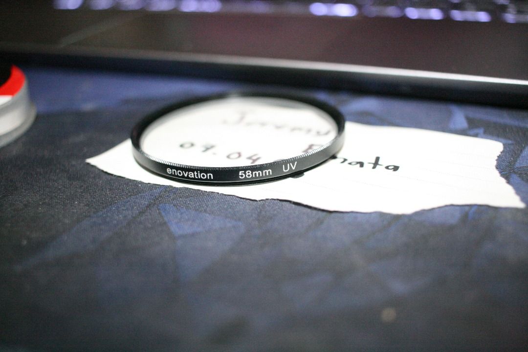 Enovation 58mm UV Filter with Case (Category: Lens & Kits) located in Cainta. Submitted by technicallyrushing (Listing ID 1447588290, Image 3). Description: Enovation 58mm UV Filter with Case Inclusions: * Enovation 58mm UV filter * Original case Condition: Used, good condition. ₱300 (negotiable) 📍 Meetup within Metro Manila, open to nearby areas (Bulacan, Cavite, Laguna, Rizal). 🚚 Shipping available - payment first, shipping fee is separate (b