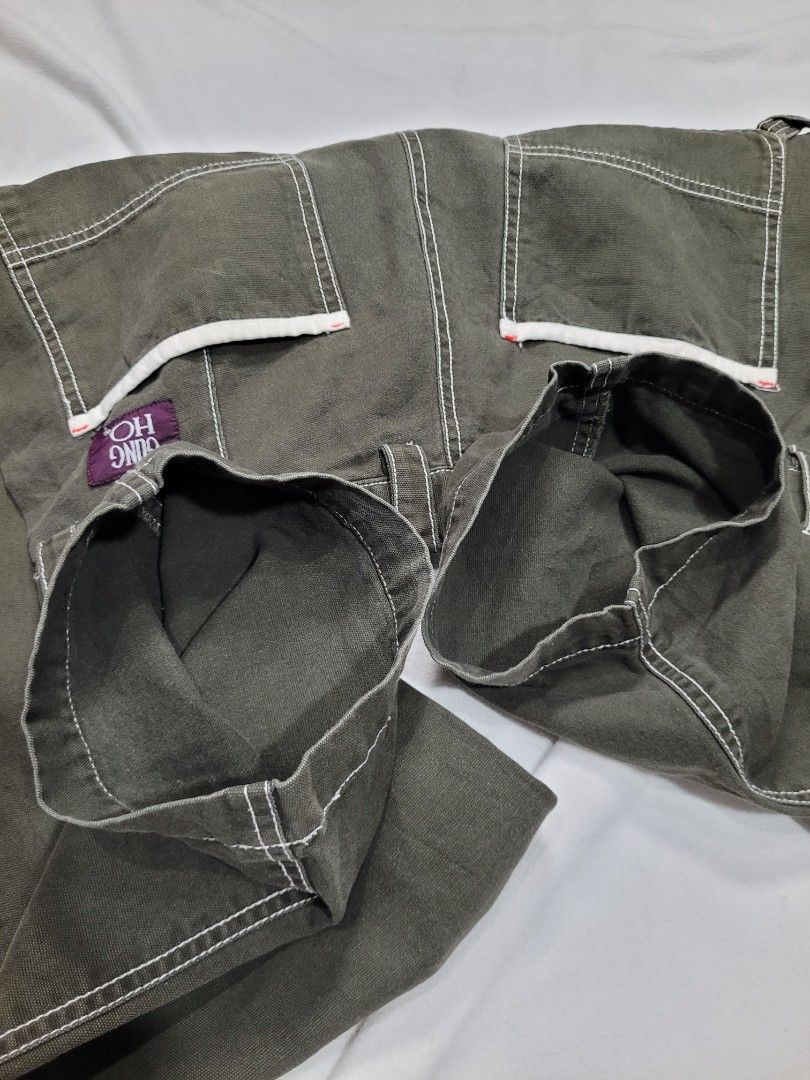Gung ho X Global Work Baker Pants (Category: Chinos) located in Bulacan. Submitted by oldfold (Listing ID 1447666777, Image 3). Description: Good condition. Issue scratch. See last pic for details. Waist: 31 Length: 40 Hem: 8.5.