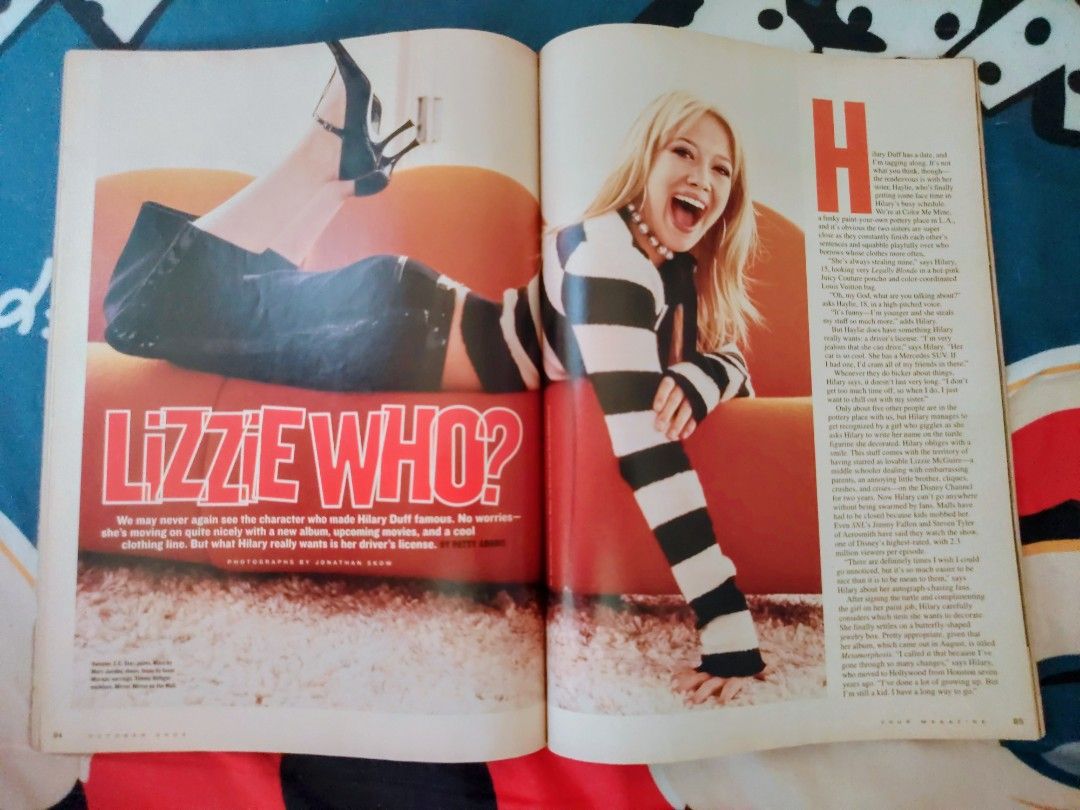 Hilary Duff YM Magazine Cover (Category: Magazines) located in Batangas. Submitted by nickiperry12 (Listing ID 1447580520, Image 2). Description: No damaged or missing pages. Vintage so its bit brown..