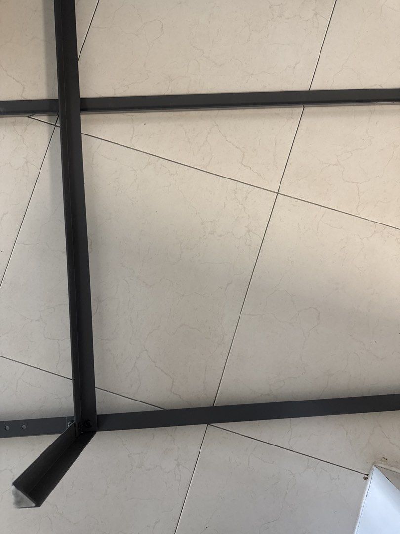 IKEA GRIMSBU Bed Frame (Category: Bed Frames & Mattresses) located in Singapore. Submitted by fredsg288 (Listing ID 1447490708, Image 2). Description: IKEA GRIMSBU black metal bed frame. Easy to assemble. Moving sale. Already dismantled. .