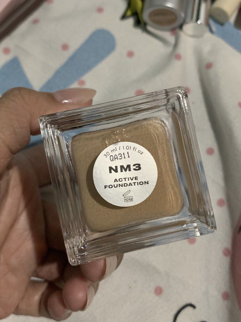 ISSY NM3 Active Foundation with box. (Category: Makeup) located in Baliuag. Submitted by pamelapenaflorida2198 (Listing ID 1447647651, Image 2). Description: Used 1 pump only. Perfect shade ko to. If di nyo bet sakin nalang 🤗 Light-medium neutral Para kang bumili ng bago. Check my profile for other makeup items 🫶🏼 .